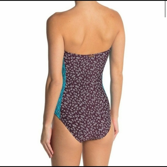 Laundry by Shelli Segal one piece bandeau swimsuit - Picture 4 of 10